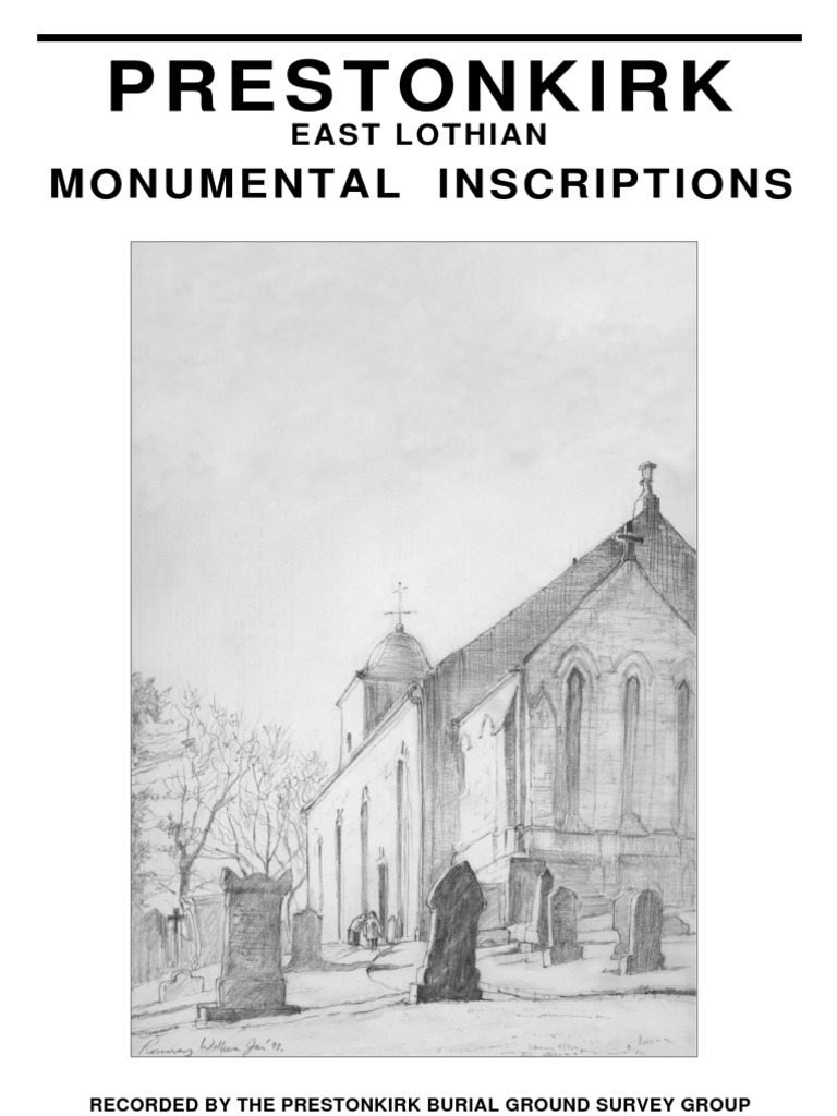 Prestonkirk Churchyard Survey, PDF